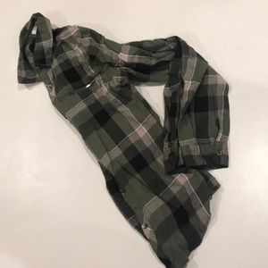 Green Plaid Button Down